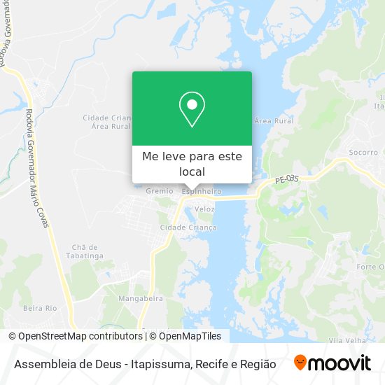 Assembleia de Deus - Itapissuma mapa