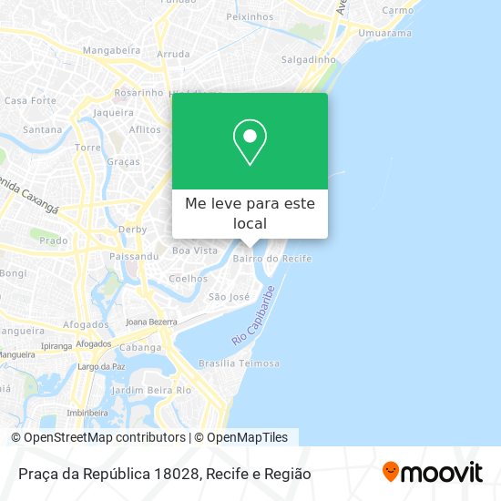 Praça da República 18028 mapa