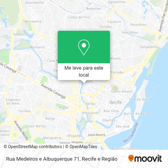 Rua Medeiros e Albuquerque 71 mapa