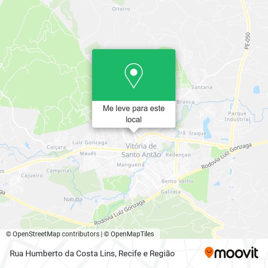 Rua Humberto da Costa Lins mapa
