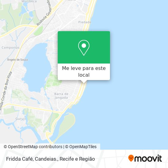 Fridda Café, Candeias. mapa