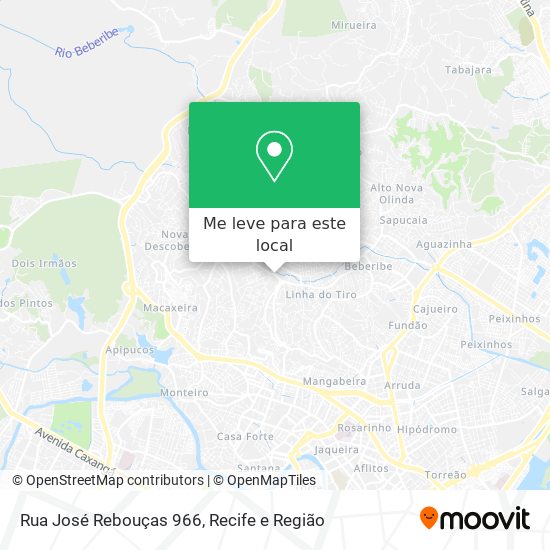 Rua José Rebouças 966 mapa