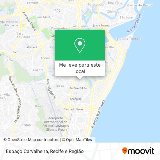 Espaço Carvalheira mapa