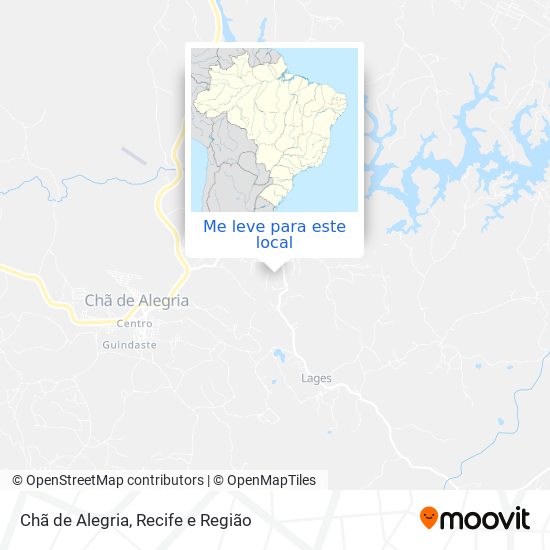 Chã de Alegria mapa