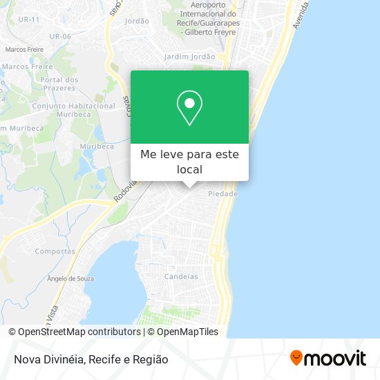 Nova Divinéia mapa