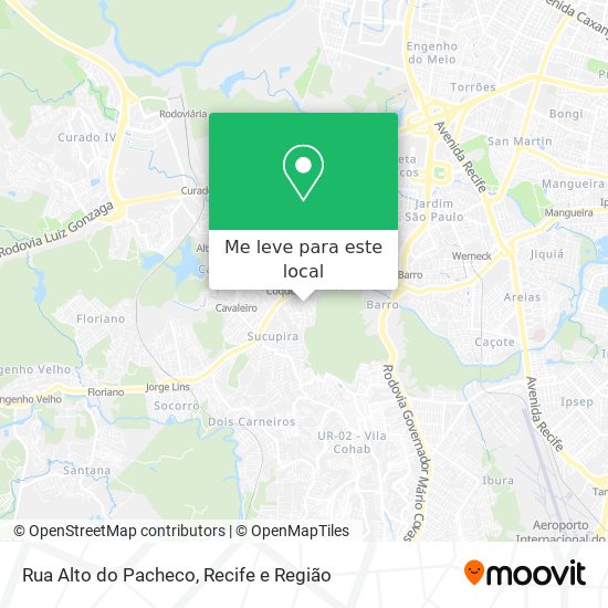Rua Alto do Pacheco mapa