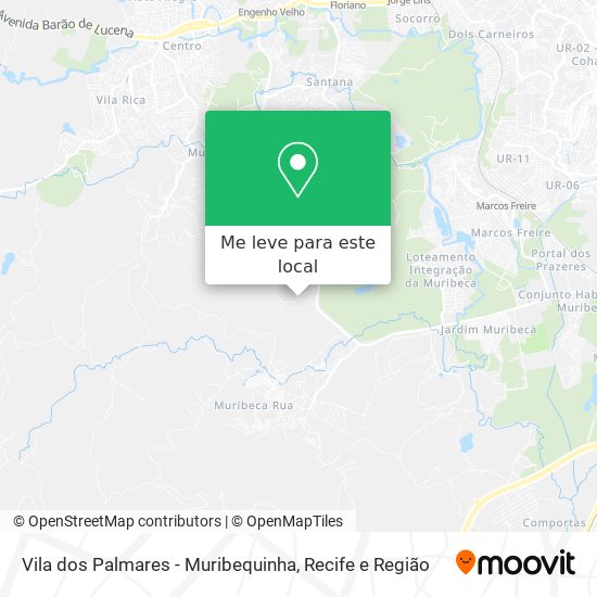 Vila dos Palmares - Muribequinha mapa