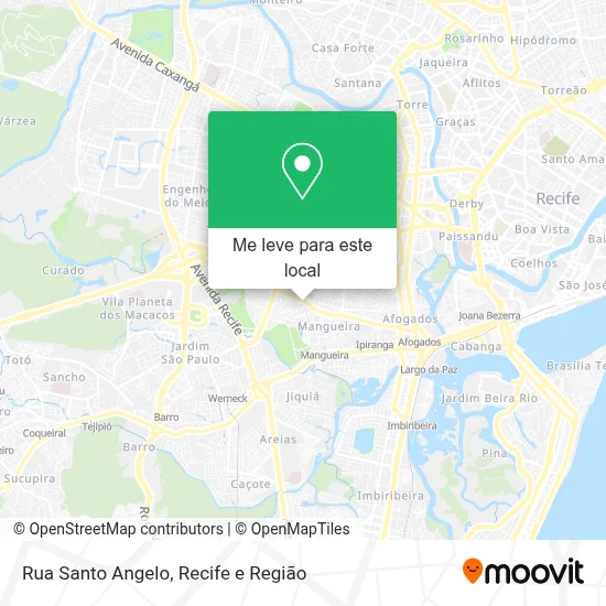 Rua Santo Angelo mapa
