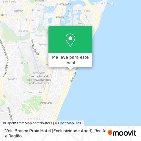 Vela Branca Praia Hotel (Exclusividade Abad) mapa