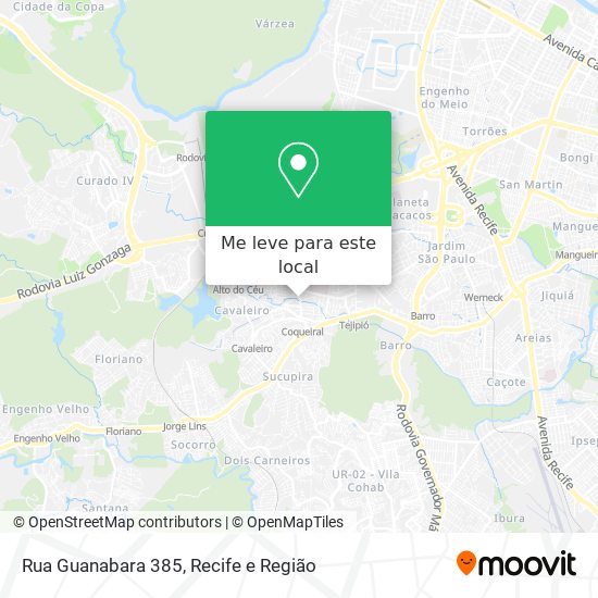Rua Guanabara 385 mapa