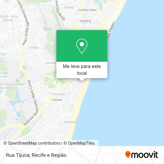 Rua Tijuca mapa