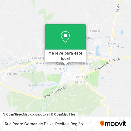 Rua Pedro Gomes de Paiva mapa