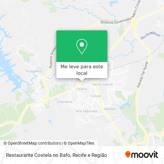 Restaurante Costela no Bafo mapa