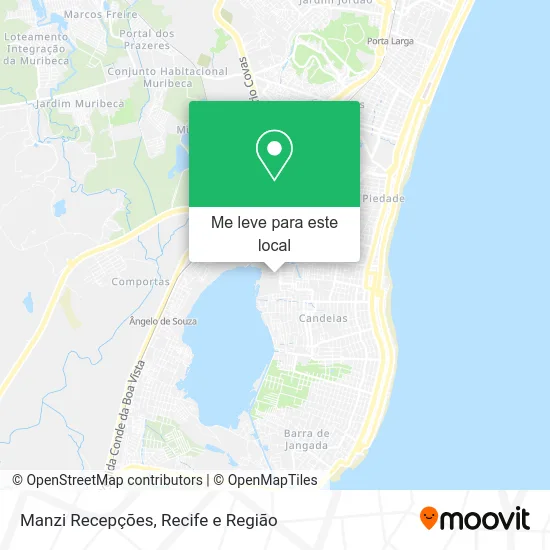 Manzi Recepções mapa