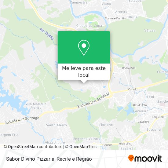 Sabor Divino Pizzaria mapa