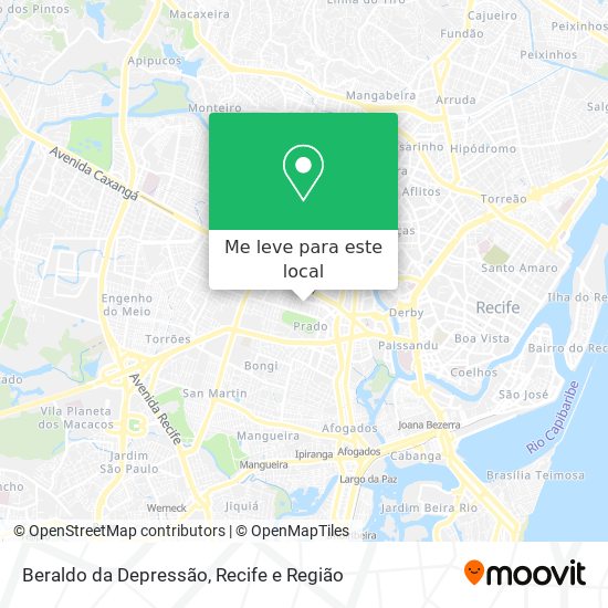 Beraldo da Depressão mapa