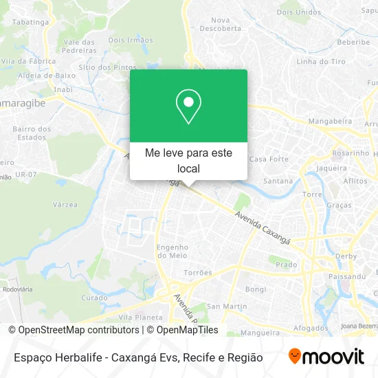 Espaço Herbalife - Caxangá Evs mapa