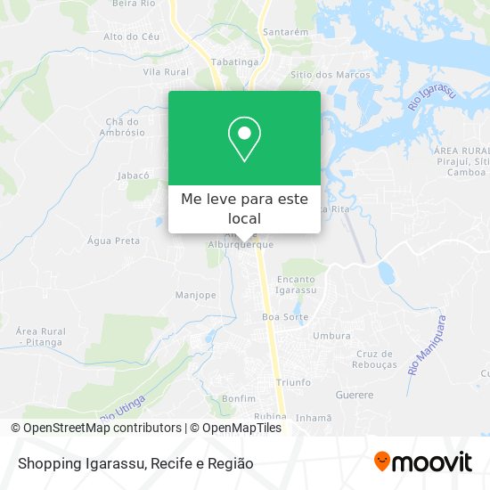 Shopping Igarassu mapa