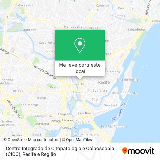 Centro Integrado de Citopatologia e Colposcopia (CICC) mapa