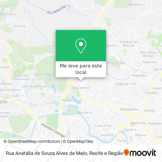 Rua Anatália de Souza Alves de Melo mapa