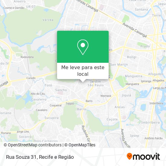 Rua Souza 31 mapa