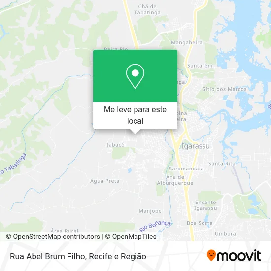 Rua Abel Brum Filho mapa