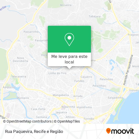 Rua Paquevira mapa
