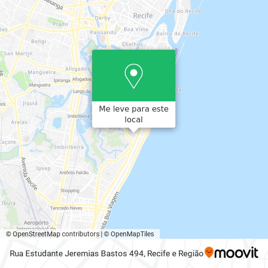 Rua Estudante Jeremias Bastos 494 mapa