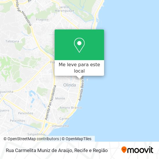 Rua Carmelita Muniz de Araújo mapa