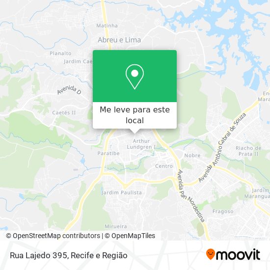 Rua Lajedo 395 mapa