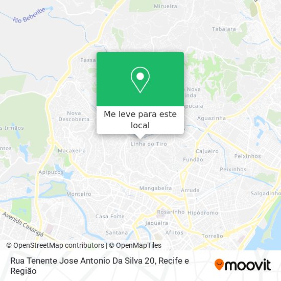 Rua Tenente Jose Antonio Da Silva 20 mapa