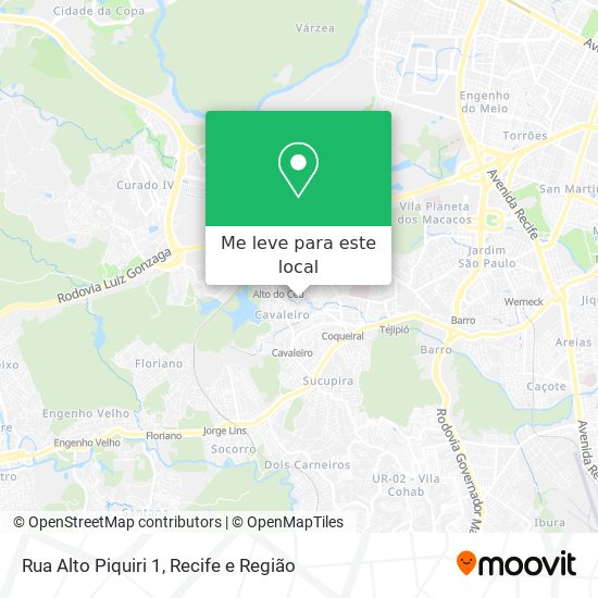 Rua Alto Piquiri 1 mapa
