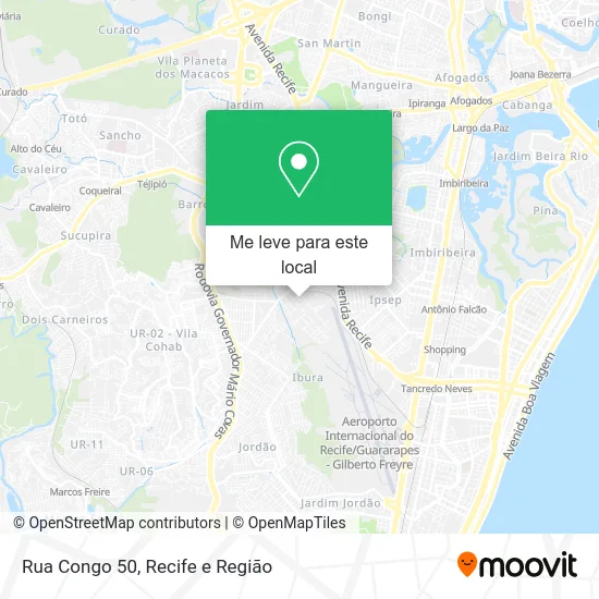 Rua Congo 50 mapa