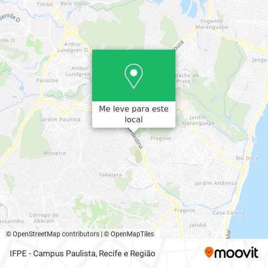 IFPE - Campus Paulista mapa