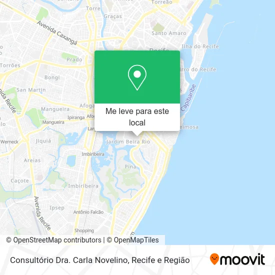 Consultório Dra. Carla Novelino mapa