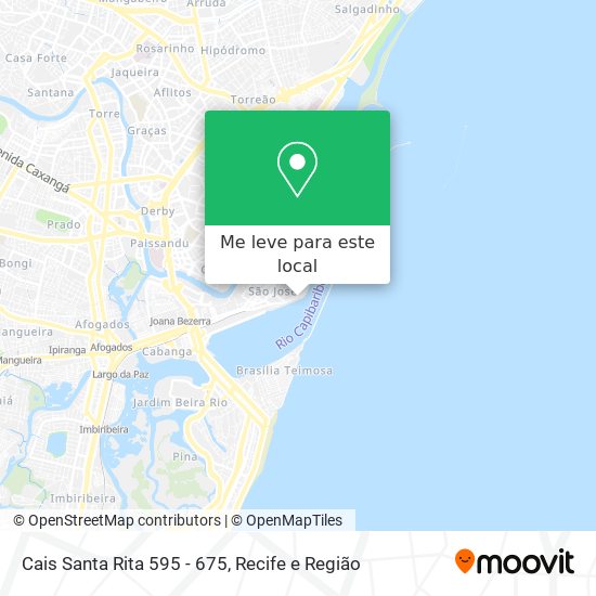 Cais Santa Rita 595 - 675 mapa