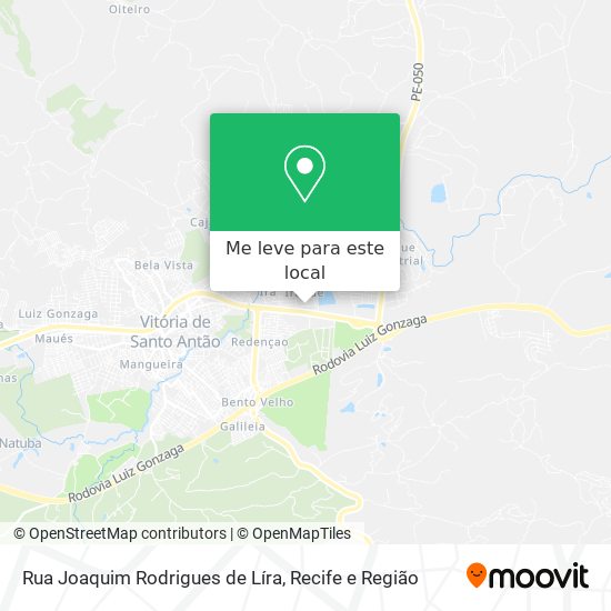 Rua Joaquim Rodrigues de Líra mapa