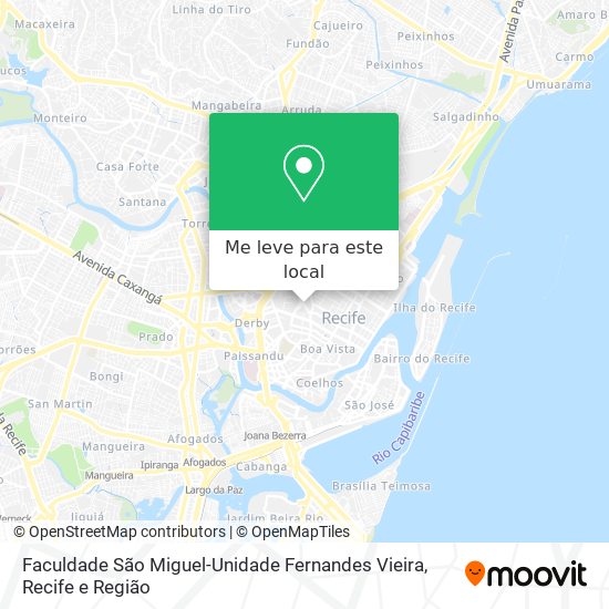 Faculdade São Miguel-Unidade Fernandes Vieira mapa