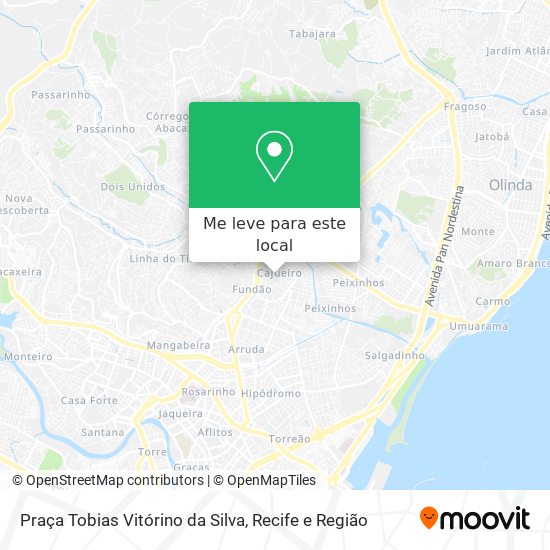 Praça Tobias Vitórino da Silva mapa