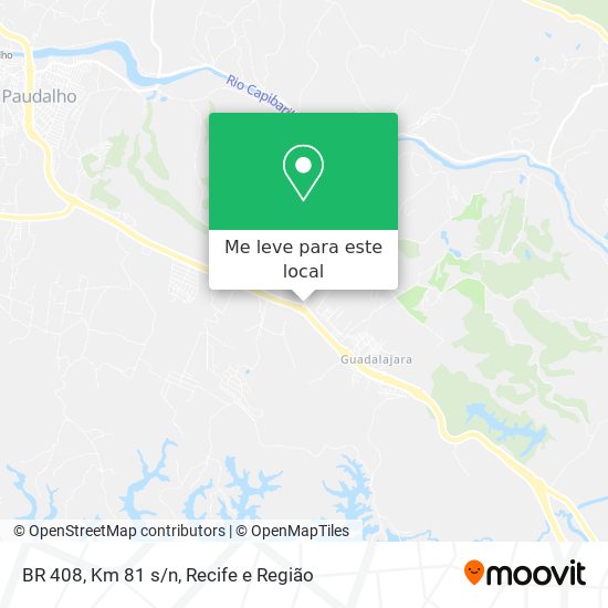 BR 408, Km 81 s/n mapa