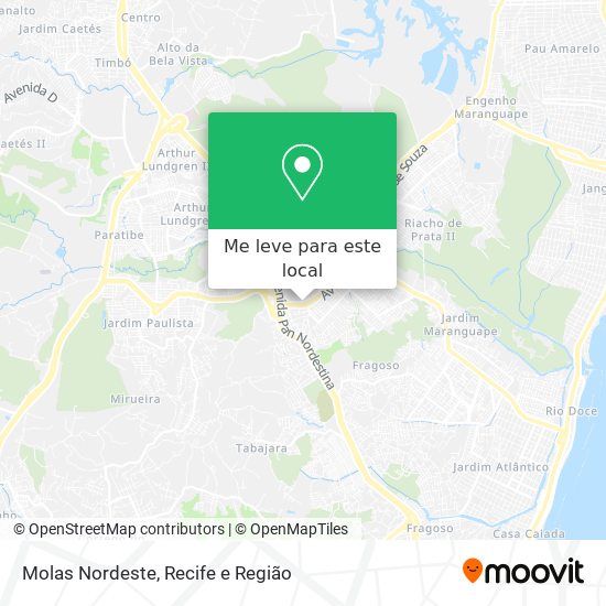 Molas Nordeste mapa