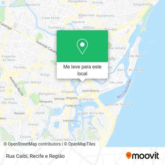 Rua Caibi mapa