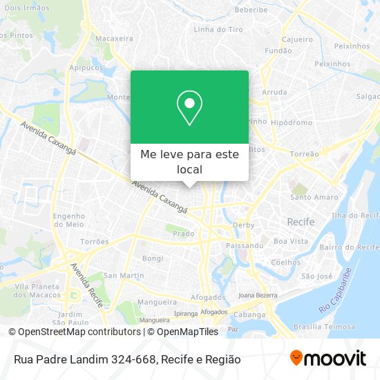 Rua Padre Landim 324-668 mapa