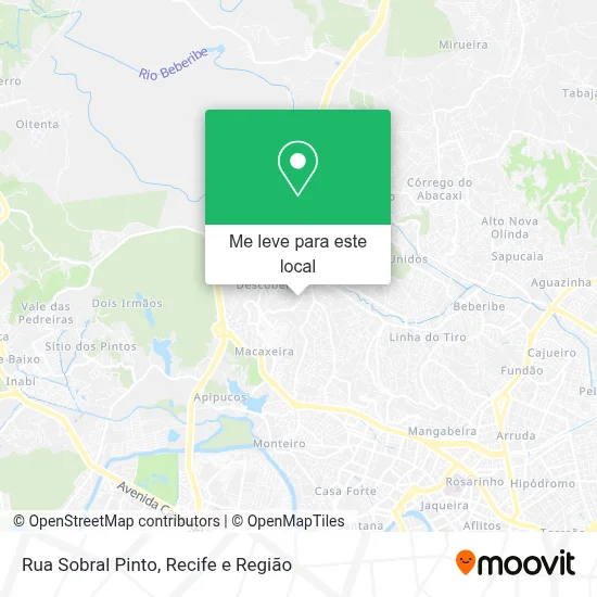 Rua Sobral Pinto mapa