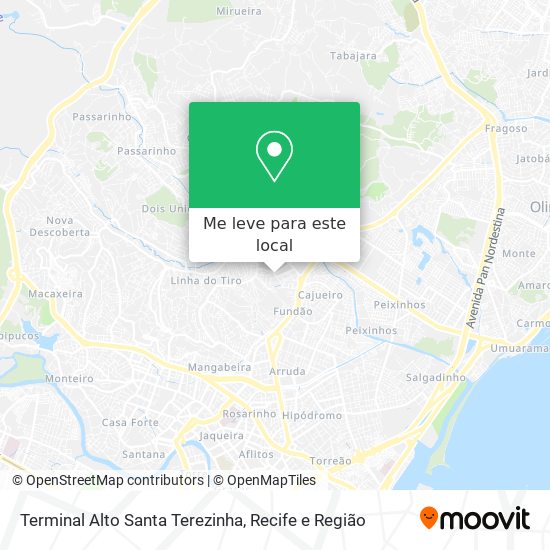 Terminal Alto Santa Terezinha mapa