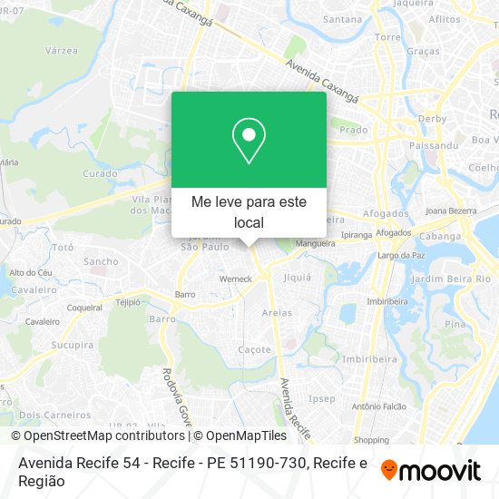 Avenida Recife 54 - Recife - PE 51190-730 mapa