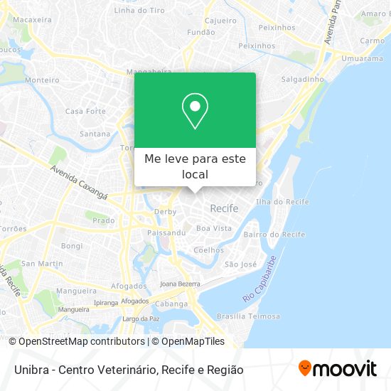 Unibra - Centro Veterinário mapa