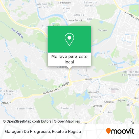 Garagem Da Progresso mapa