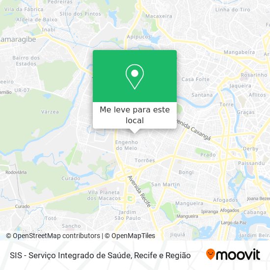 SIS - Serviço Integrado de Saúde mapa