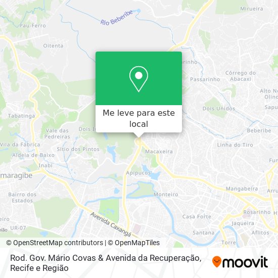 Rod. Gov. Mário Covas & Avenida da Recuperação mapa